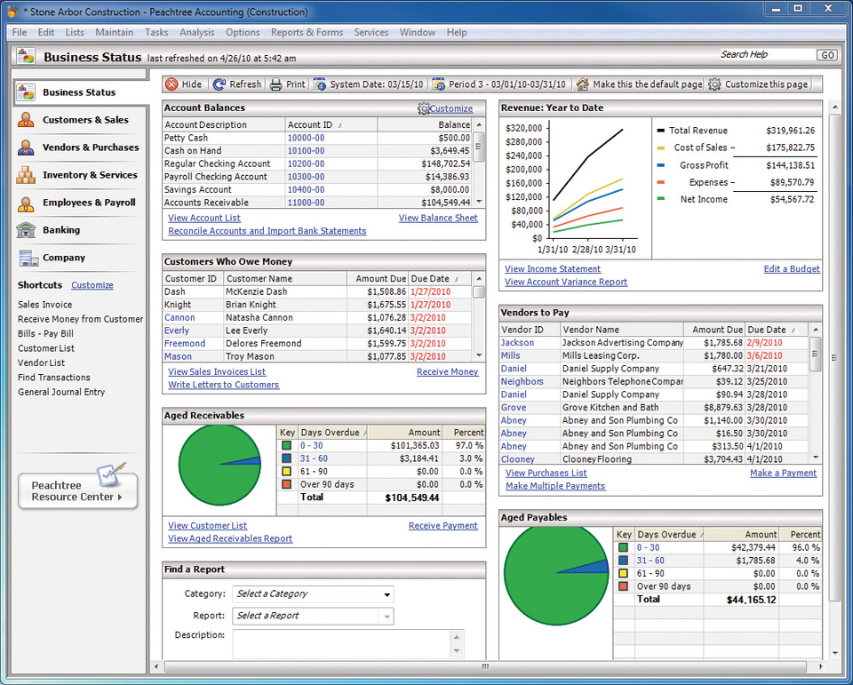 peachtree accounting software 2012 filehippo